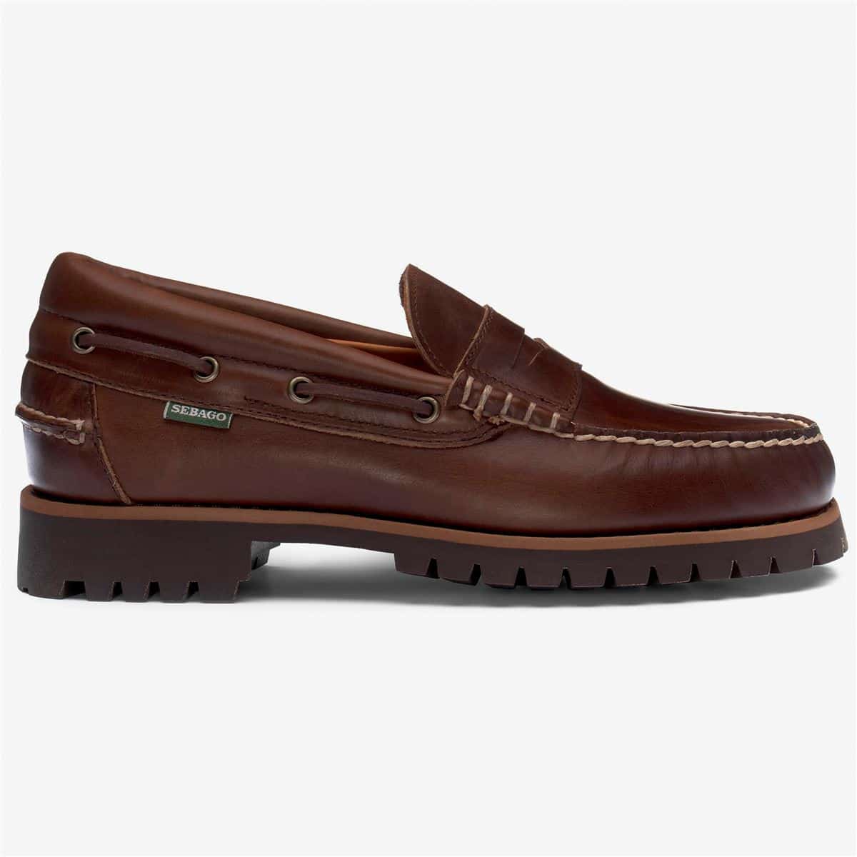 SEBAGO-L74122FW-920R-ACADIA MOCASSIN-00 ACADIA MOCASSIN ΚΑΦΕ ΣΚΟΥΡΟ - Image 1