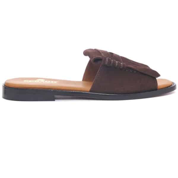 SLIDE FRINGES WOMAN ΚΑΦΕ ΣΚΟΥΡΟ